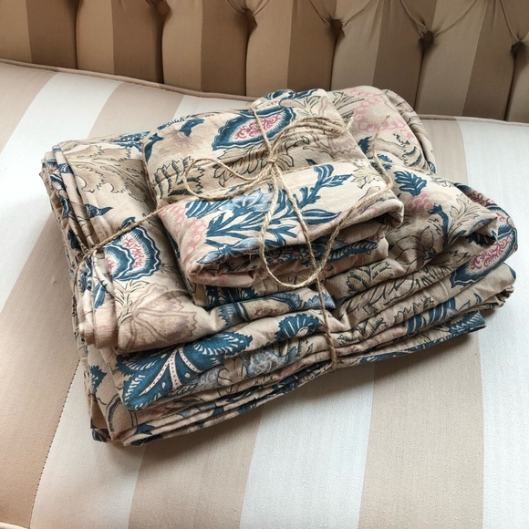 Pottery Barn Bedding King Duvet 2 Euro Shams Poshmark
